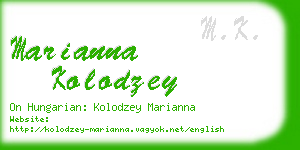 marianna kolodzey business card